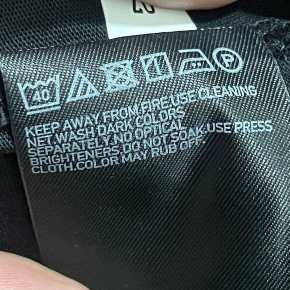 UNIQLO Split Neck Mercerized Cotton Half-Sleeve A-Line Dress, Black, Size Small - Picture 4 of 8